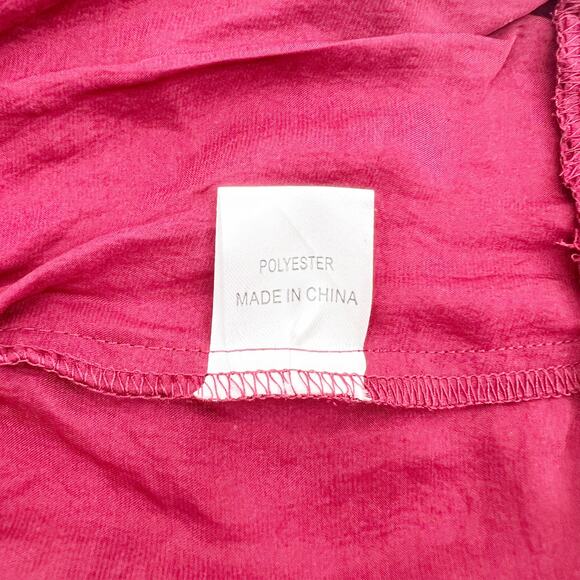 Elegant Red Ruffle Mini Dress - Picture 5 of 5